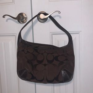 Coach Signature C brown handbag with dust bag
